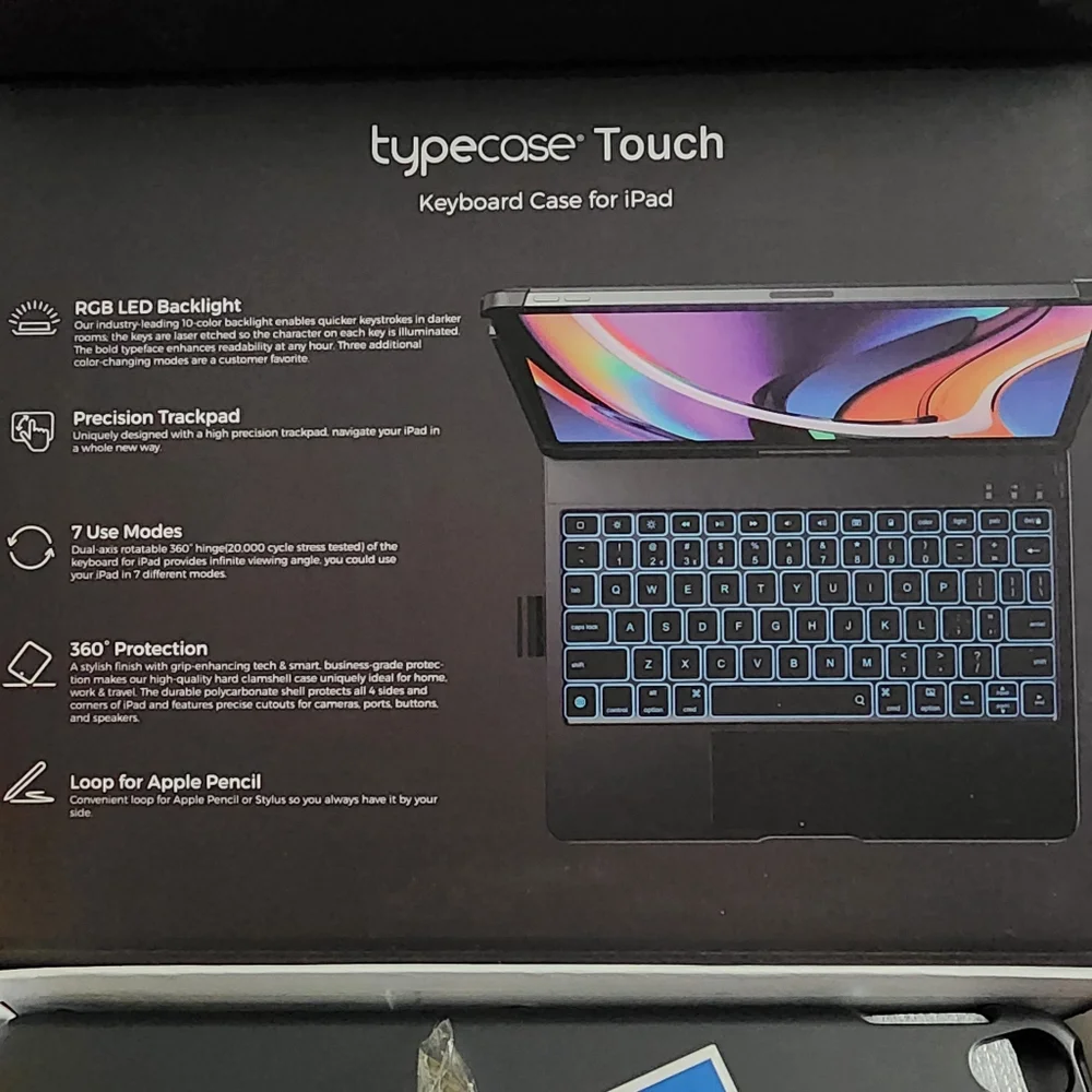 TYPECASE TOUCH Keyboard for iPad. 10.2.